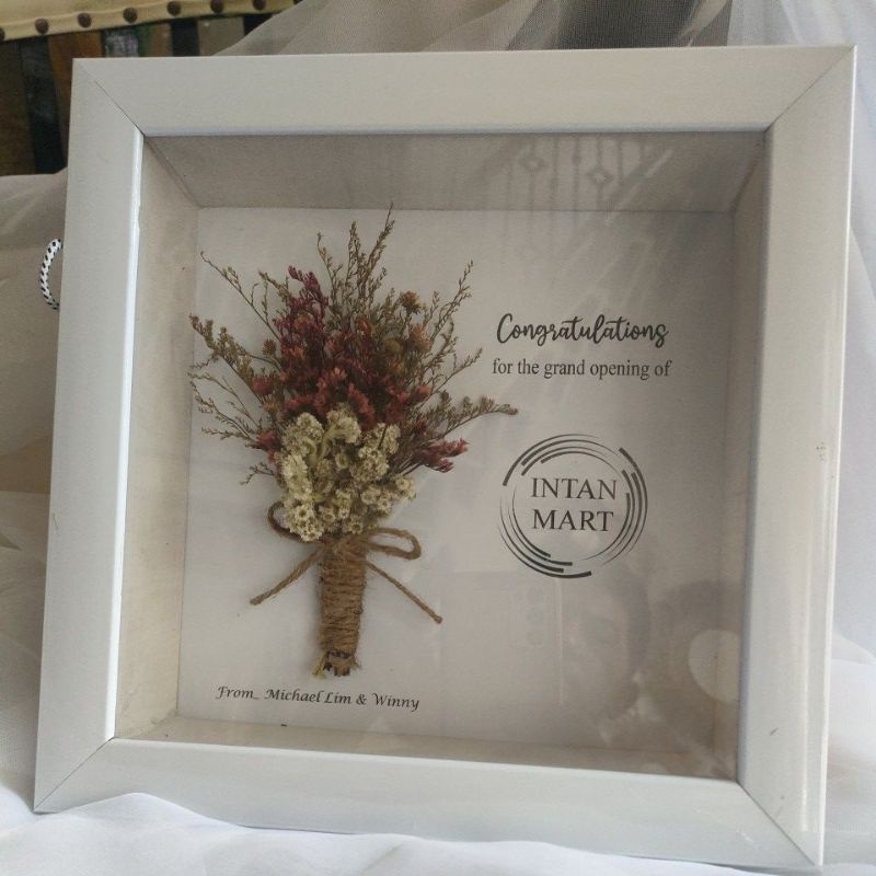 Scrap frame pigora 3D 20x20, best seller dried flower in frame 3D