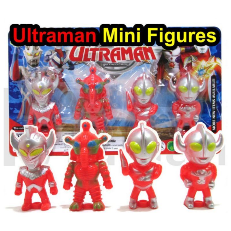 Ultraman Mini Figur Set dan Superhero Set