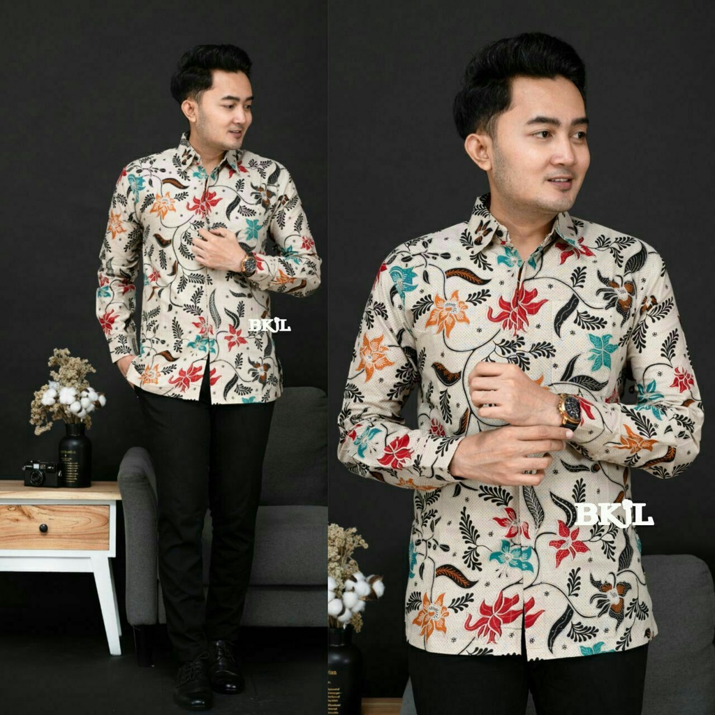 BAJU BATIK JUMBO | KEMEJA BATIK PRIA. ATASAN PRIA  EXCLUSIVE SIZE LENGKAP M L XL XXL 3XL 4XL