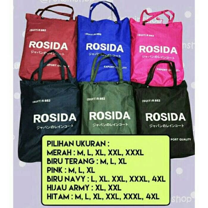 Jas hujan Rosida Tipe R882 SPORTY ORI - Jas Hujan Trendy ( ROSIDA R-882 SPORTY )