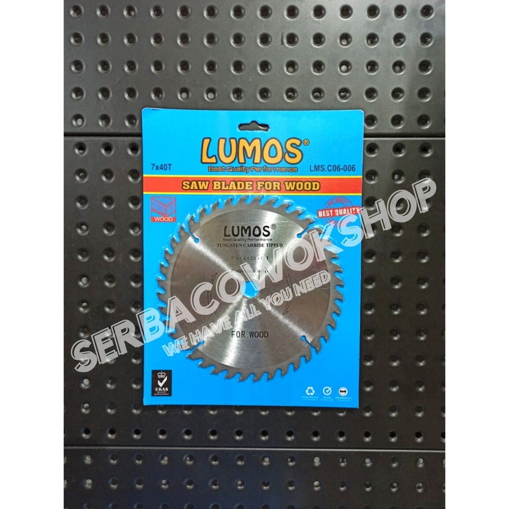 Lumos Mata Circle 7 Inch 40 T TCT Mata Mesin Circular Saw Blade Wood Termurah Berkualitas