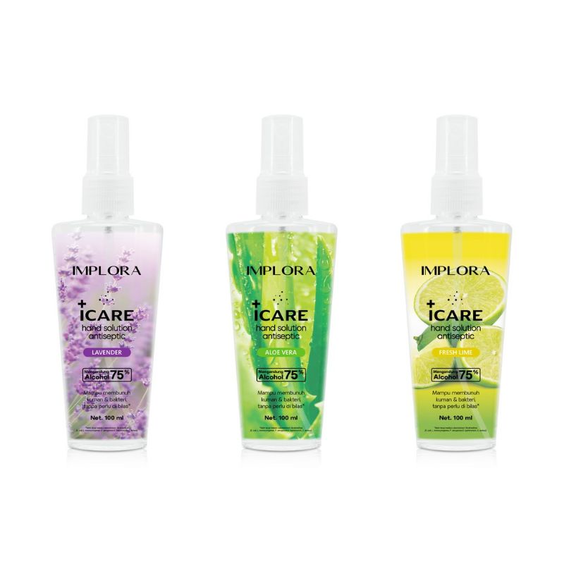 Hand Sanitizer Implora Icare Larutan Antiseptic Spray 100 ml SANITIZER