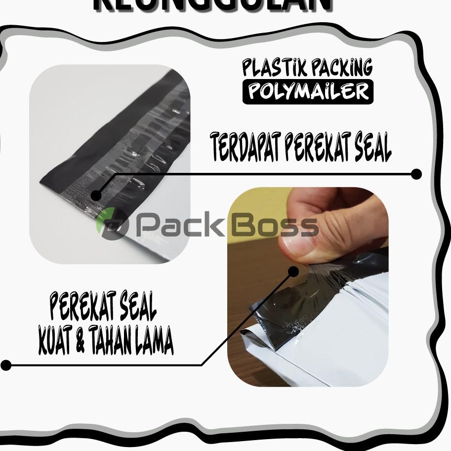 

ホ POLYMAILER PACKBOSS 35x45 ISI ±100 LEMBAR *KUALITAS BOSS, HARGA JOSS* LANGSUNG PABRIK Baru