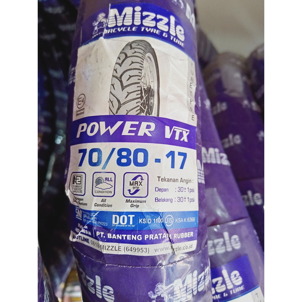 Ban Mizzle Power VTX 70 80 Ring 17 Non Tubeless