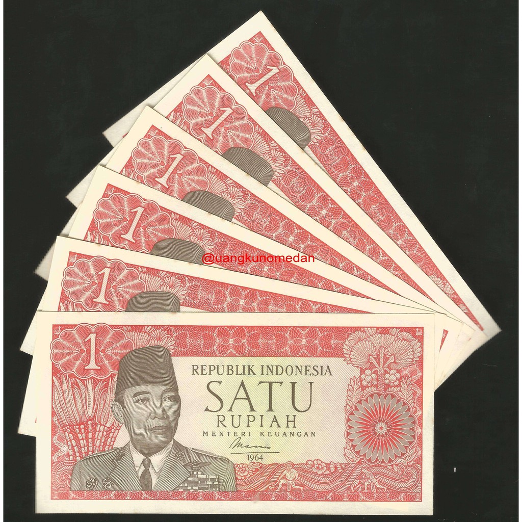 Uang Kuno 1 Rupiah Soekarno 1964