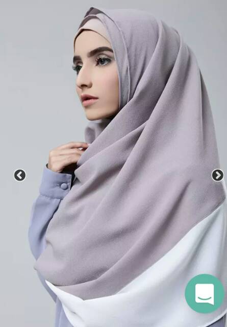 TWOTONE PASMINA INSTAN CREPE