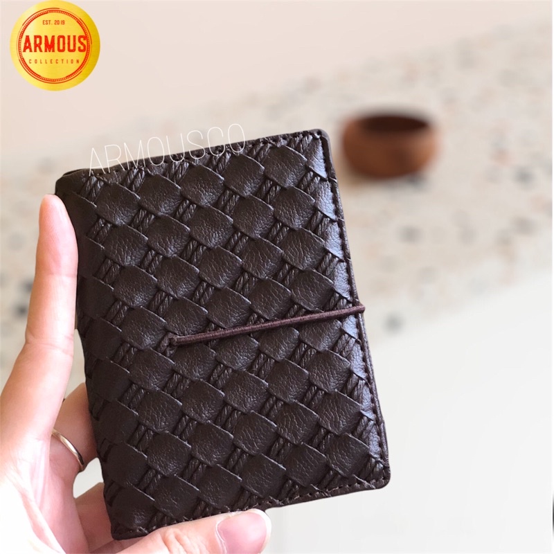 DOMPET KARTU / CARD HOLDER PRIA WANITA PENGAMAN KARET ANYAM