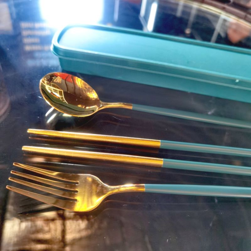 sendok garpu korea set/sujeo/alat makan set