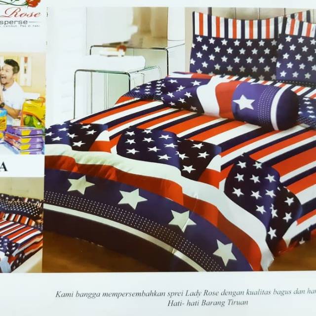 Sprei Bendera America 100x200 - Sprei Single - Sprei no.4 - Sprei Amerika