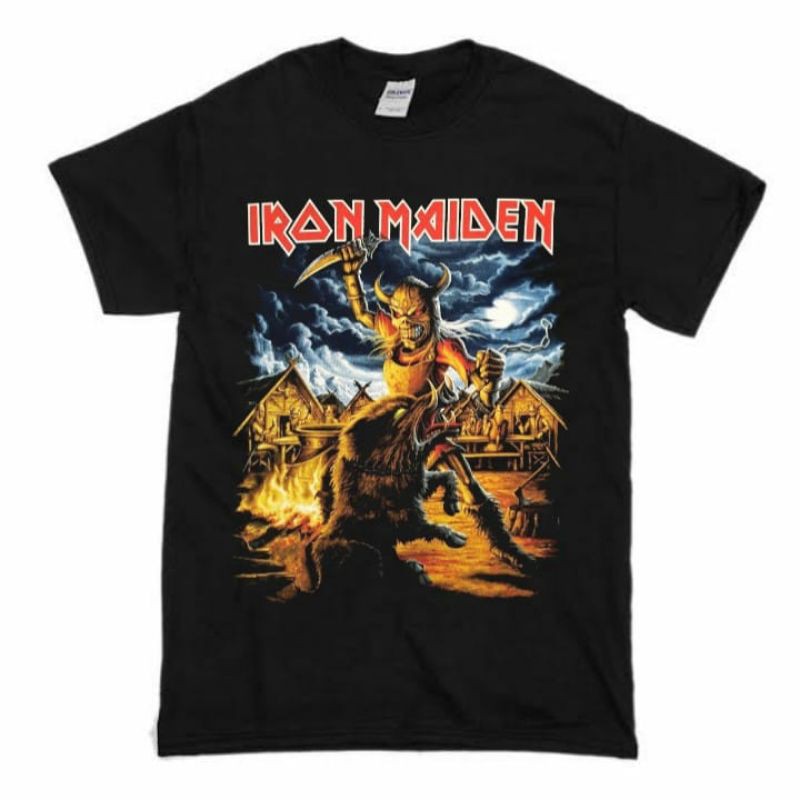 KAOS VINTAGE Ban Iron Maiden Black | T-SHIRT Band Iron Maiden| KAOS Band Iron Maiden