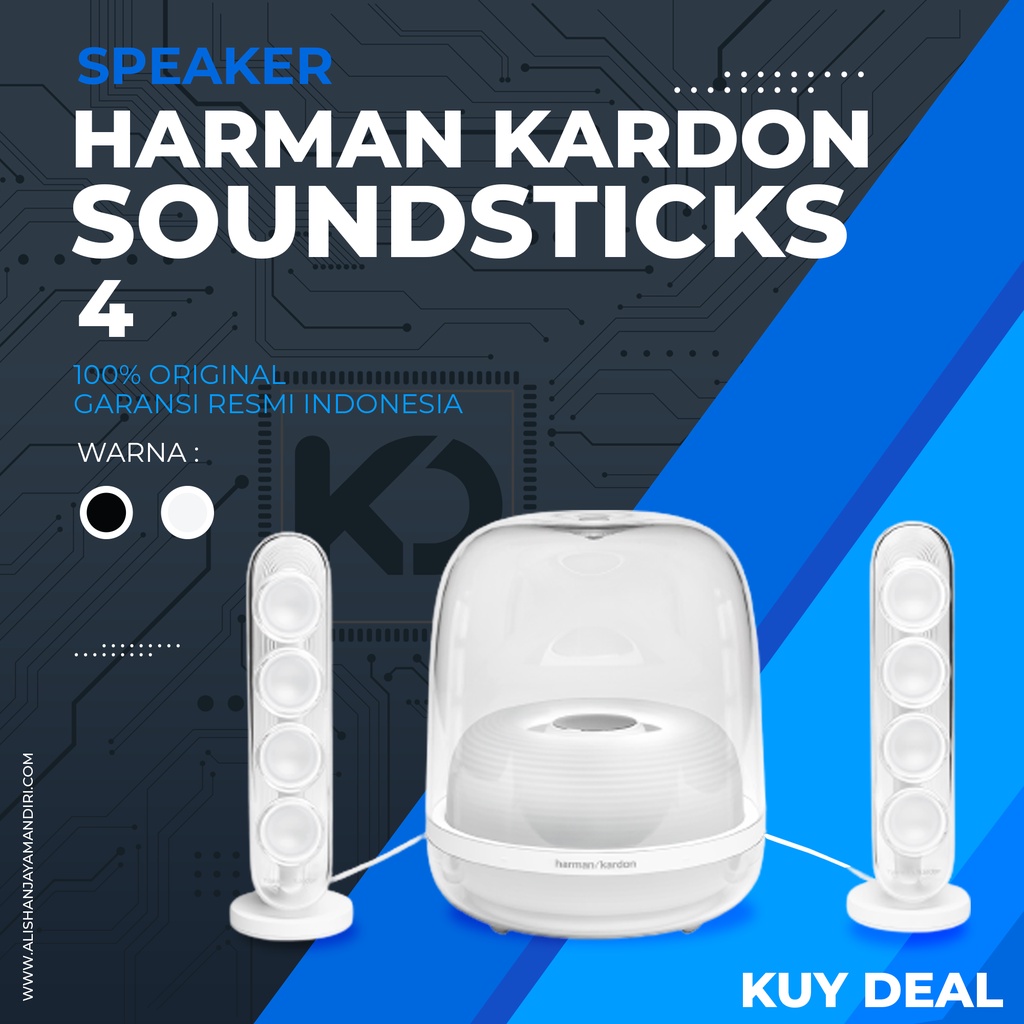 HARMAN KARDON SOUNDSTICKS 4 ORIGINAL GARANSI RESMI IMS 1 Tahun