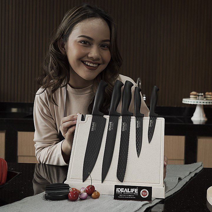 Knife Set Perlengkapan Pisau Dapur IL160d IDEALIFE