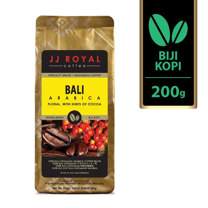 

ds011css Jj Royal Coffee Bali Arabica Bean (Kopi Biji) Bag 200G Ds20X11