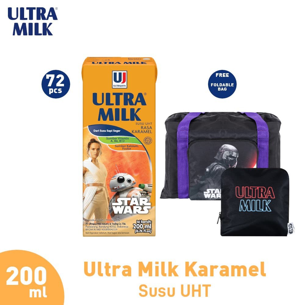 

PROMO ULTRA MILK KARAMEL (72 PCS) FREE STAR WARS FOLDABLE BAG TERMURAH