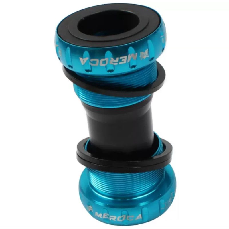 Meroca BB HT2 Bottom Bracket Hollowtech 2 Biru BB crank Sepeda
