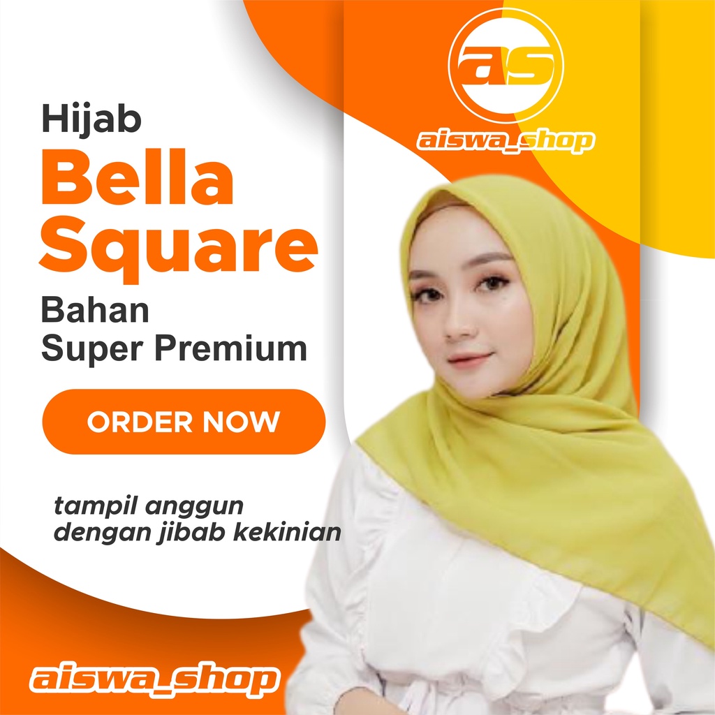Bella Square / Bella Square premium / bella square hijab segi empat / Hijab bella square / Hijab