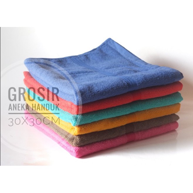 Bebas Pilih Warna Handuk Kecil Mutia 30x30cm Sapu Tangan Handuk