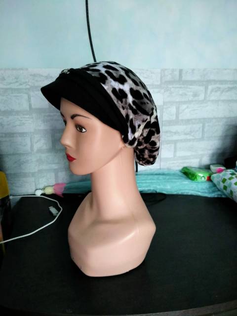 Topi kupluk kerpus ibu ibu emak bludru songkok kupluk nenek topi kupluk wanita dewasa