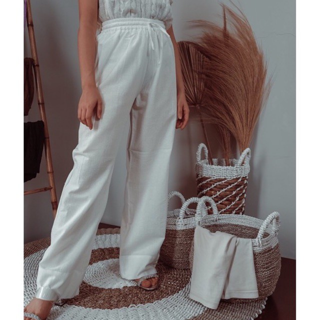 DEXA CULLOTE (Celana Linen Kulot Highwaist)