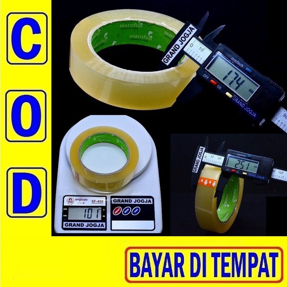 

Isolasi Tanggung 100y 100 Yard 1 Inch 1inch 24mm Bukan Yang Kecil Lakban Bening Solasi Solatip Packing Kemas Barang Paling Murah