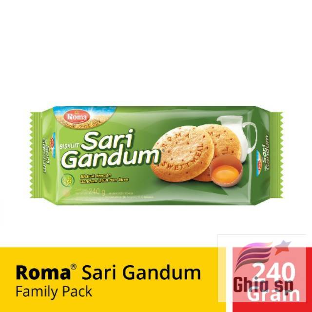 

ROMA SARI GANDUM Biskuit 240 gr