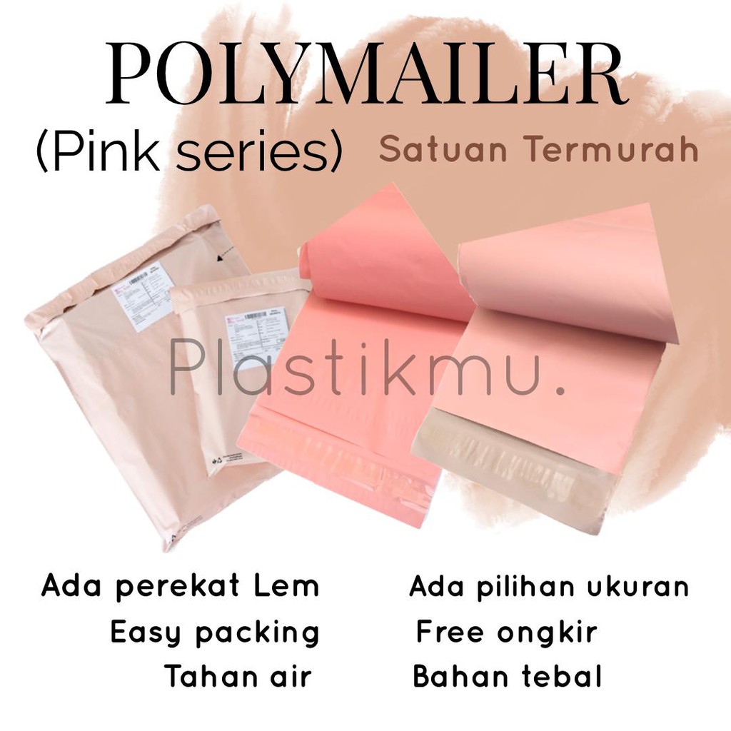 

(SATUAN) POLYMAILER MURAH - PLASTIK PACKING (PINK SERIES)