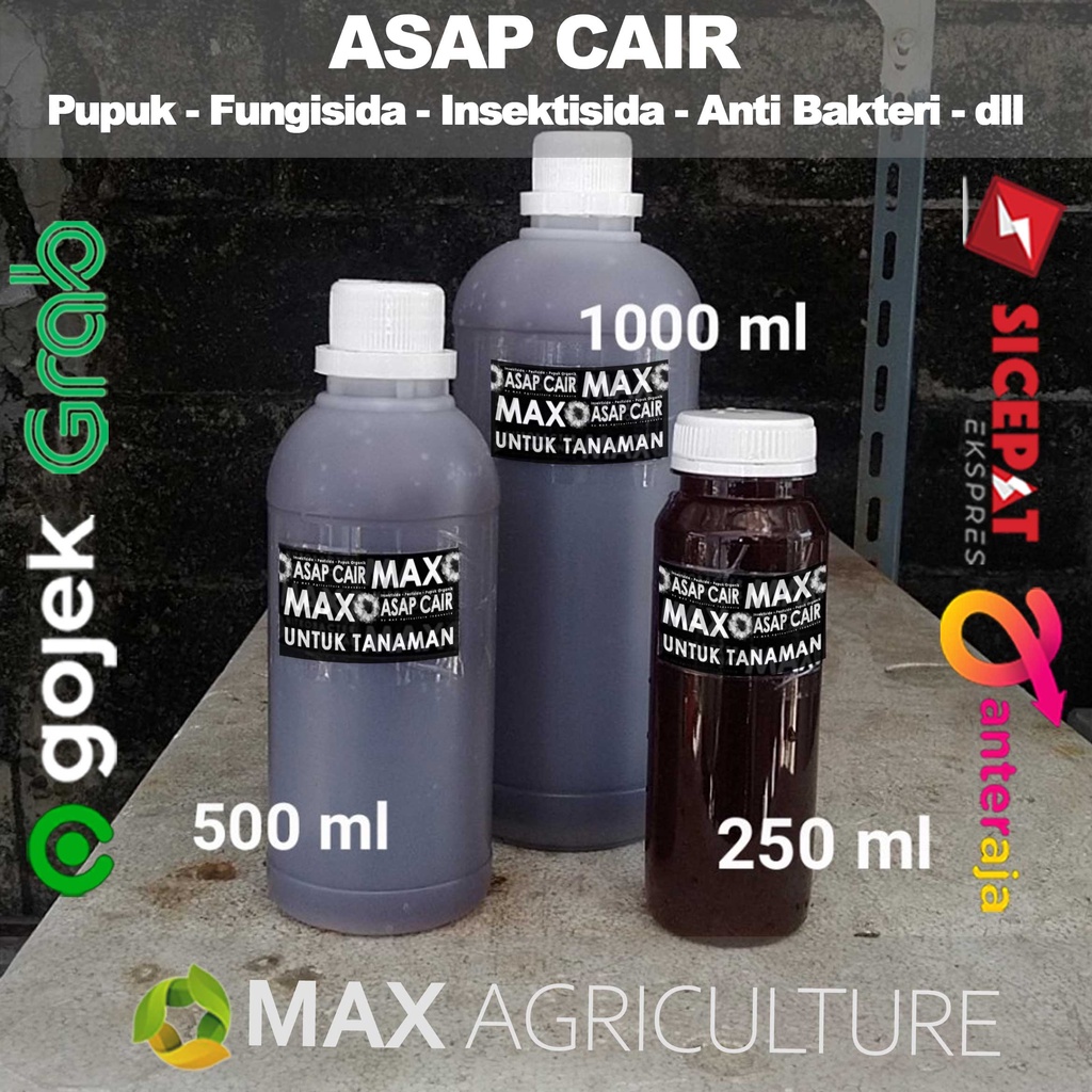 Asap Cair Liquid Smoke Wood Vinegar Batok Kelapa Asli untuk pertanian 1 liter