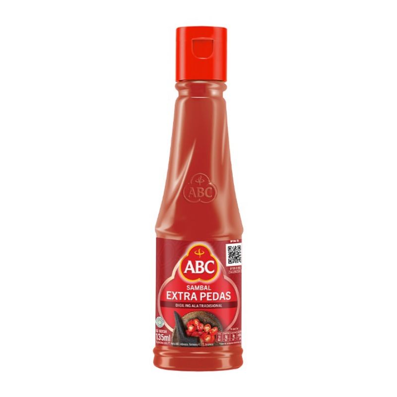 

Abc Saos Sambel Exstra pedas dan sambal asli 135ml