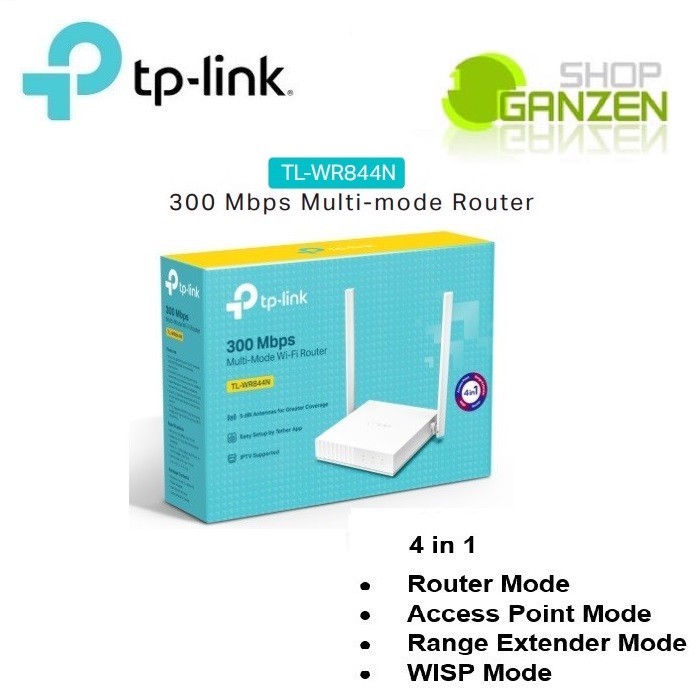 TP-LINK TL-WR844N 300Mbps Multi-Mode Access Point/ Wi-Fi Router