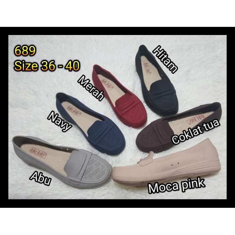 Termurah Jelly Shoes Bara Bara Sepatu Wanita Flat Shoes Barabara 689 New