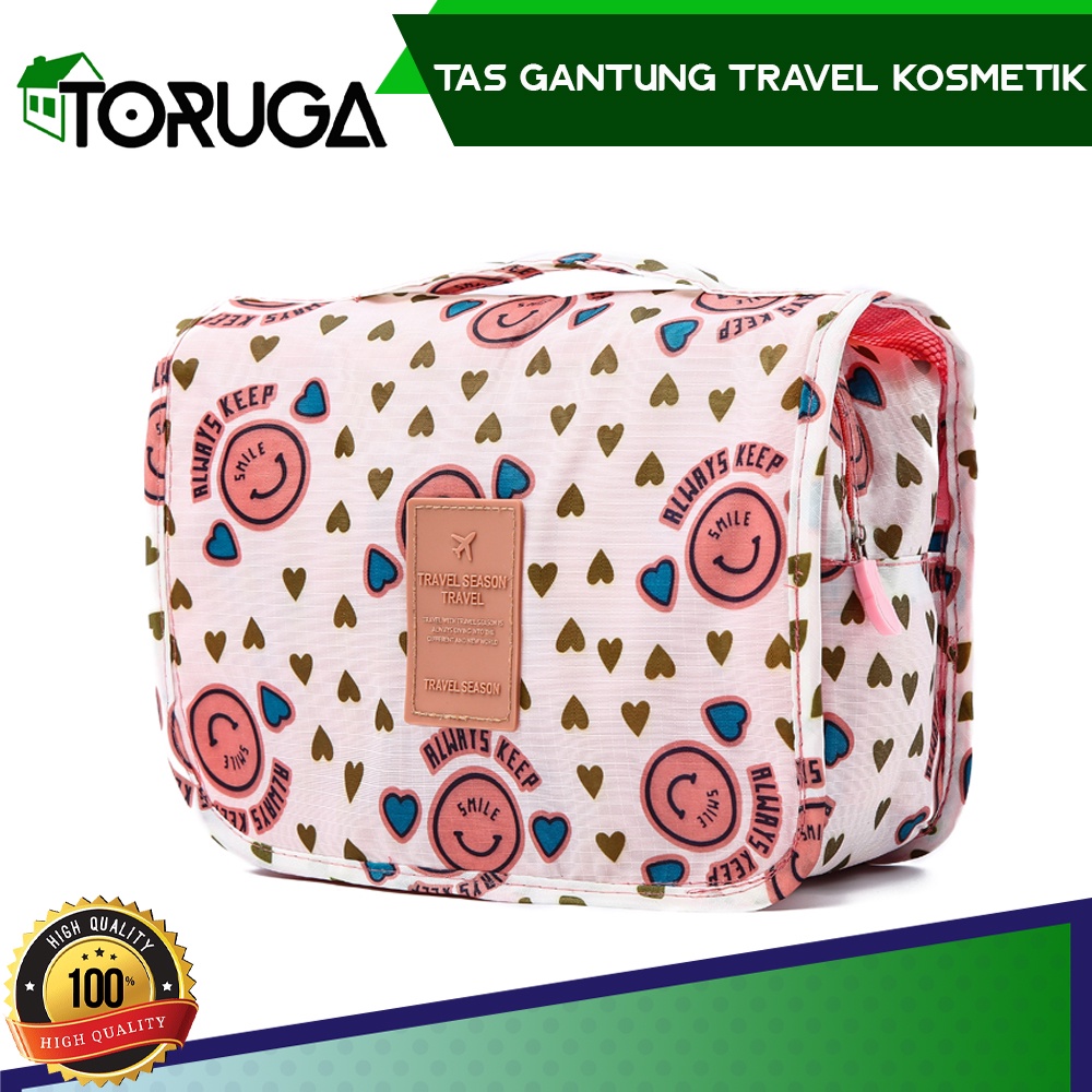 Tas Perlengkapan Mandi Kosmetik Makeup Gantung Travel Bag Toiletries