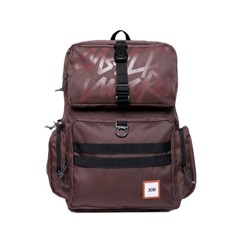 308 ABSLTUNSCRD - Bag pack Buckle Tag - BROWN