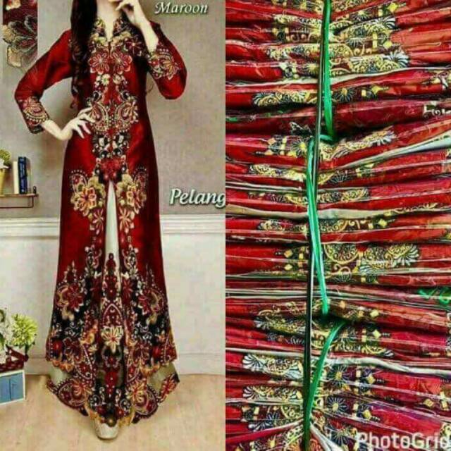 KEBAYA TAFETA BORDIR KEKINIAN BANYAK WARNA