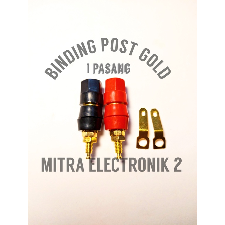 BINDING POST GOLD 4MM JACK BUILDING POST GOLD BUDING POST LIDAH GOLD TERMINAL SPEAKER