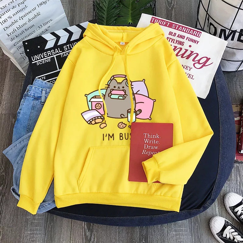 Sweater Hoodie Jumper Im Busy Kartun Kucing Hoodie Oversize Wanita Korean Style Bahan Tebal Hoodie Cewek Kekinian Korea Oversize Sweater Wanita Jumbo Xxl Tebal Import Hoodie Wanita Polos Tebal Ori Premium Hoodie Zipper Polos Resleting Sleting Oversize Xxl