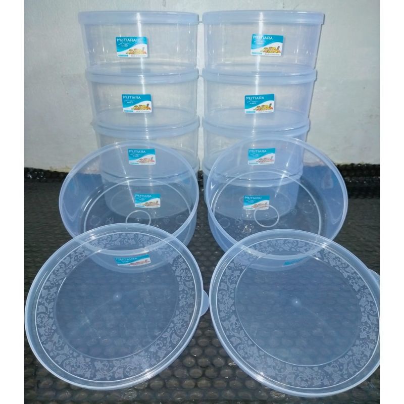 toples plastik/toples kue kering/toples nastar 500gr
