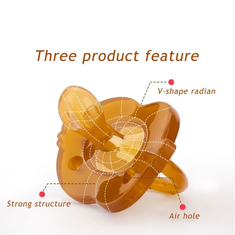 2in1 Premium Dot Empeng Bayi Silikon Hijau Coklat Bulat Gepeng mulai 0 bulan Premium Free Box BPA Free-5