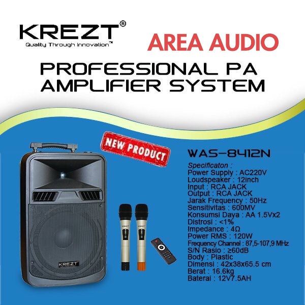 Portable wireless meeting Krezt Was 12” Was 8412 N