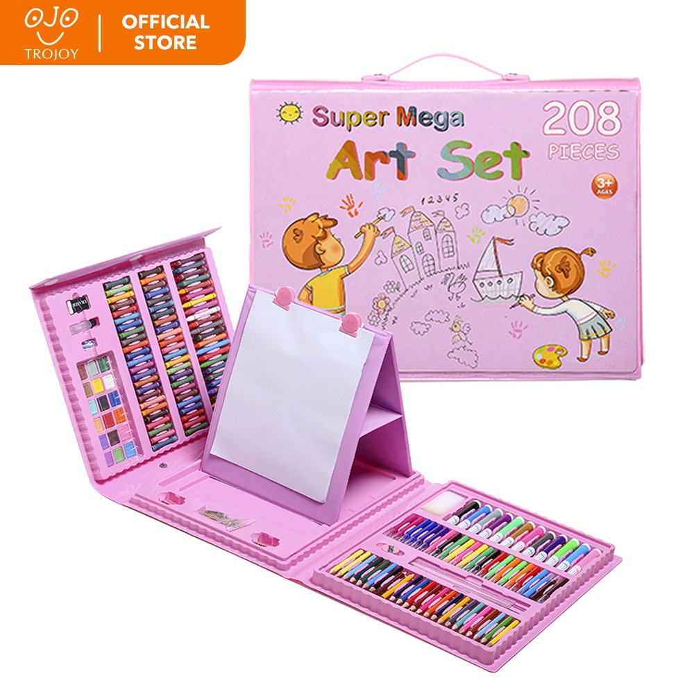

TROJOY Crayon Mewarnai Pensil Krayon 208 Warna drawing crayon Alat Men