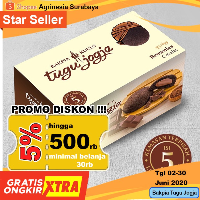 

Bakpia Kukus Tugu Jogja Brownies Coklat isi 5 (minipack)