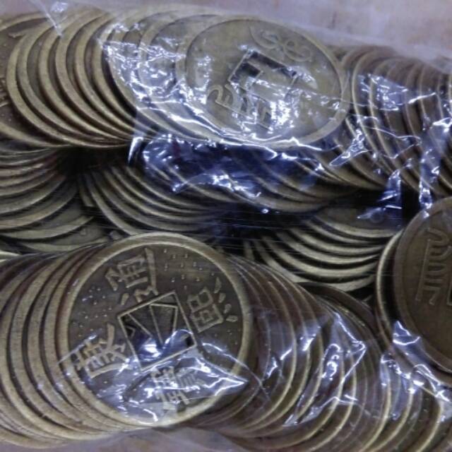 Koin perak bakar hiasan kalung gelang aksesoris