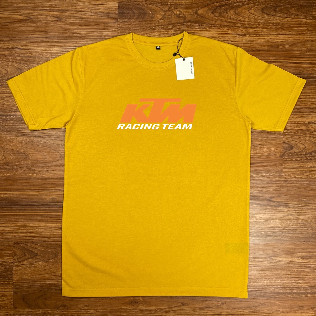 BAJU KAOS PRIA KTM RACING T-SHIRT TERLARIS TERBARU LENGAN PENDEK