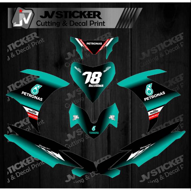 Decal New Jupiter Mx Motif Petronas Moto Gp Shopee Indonesia