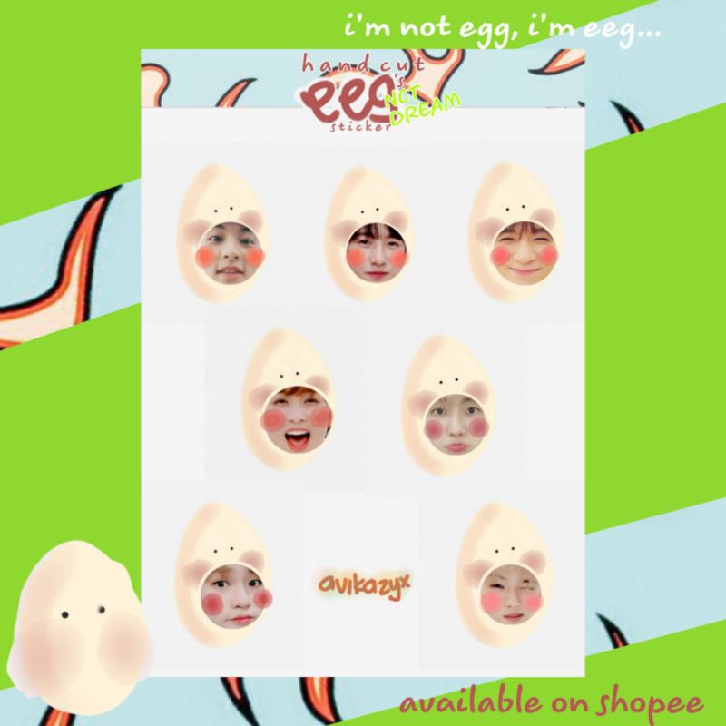 

Sticker Kpop cute NCT ver ( eeg / egg)