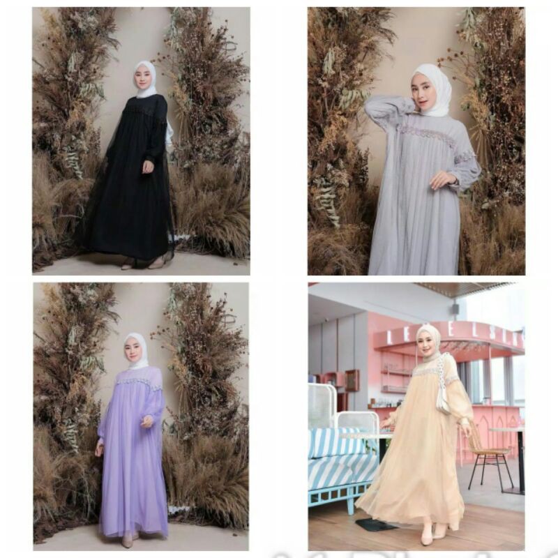 Dress tille zoya maxi