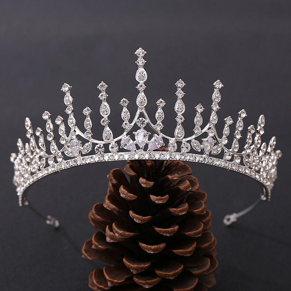 Mxbeauty Berlian Imitasi Rambut Hoop Hiasan Rambut Elegan Wanita Putri Ikat Kepala Gadis Tiaras