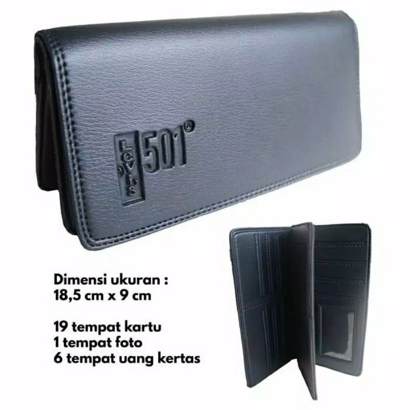 Dompet pria panjang kulit sintetis