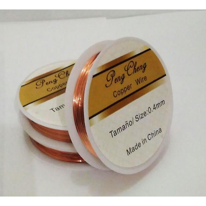 KAWAT TEMBAGA / COPPER WIRE 0.4 MM WARNA COPPER / TEMBAGA
