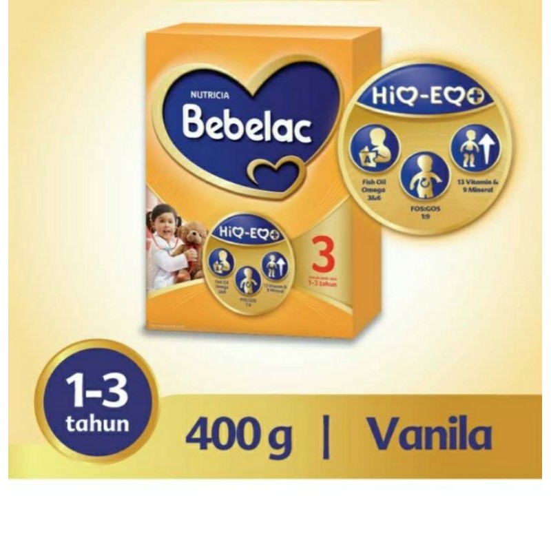 Bebelac 3 Susu Formula Vanila/Madu 400 gram