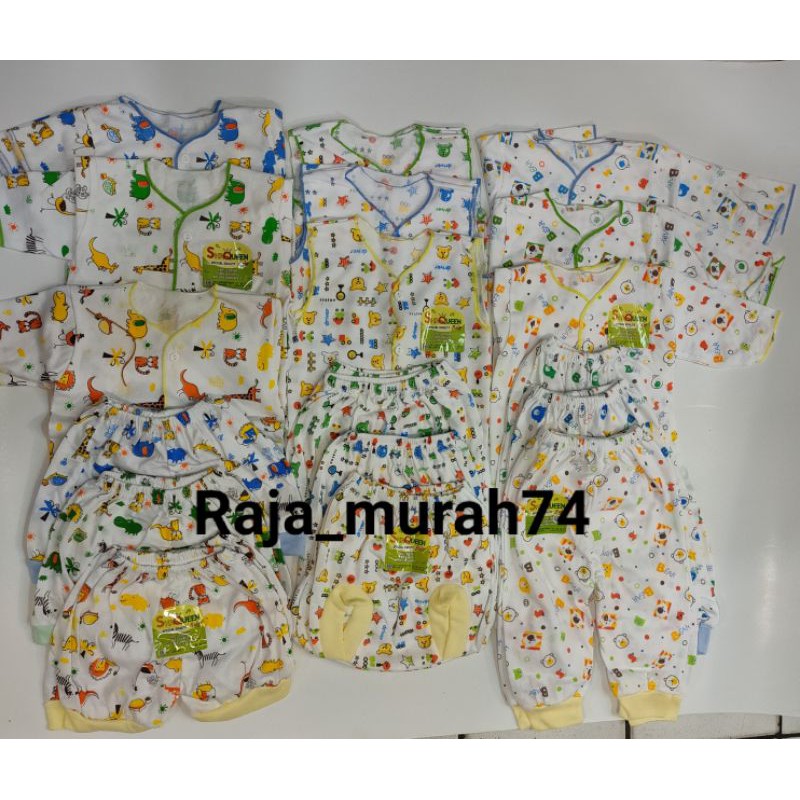 36pcs paket baju bayi baru lahir shaqueen motif SNI